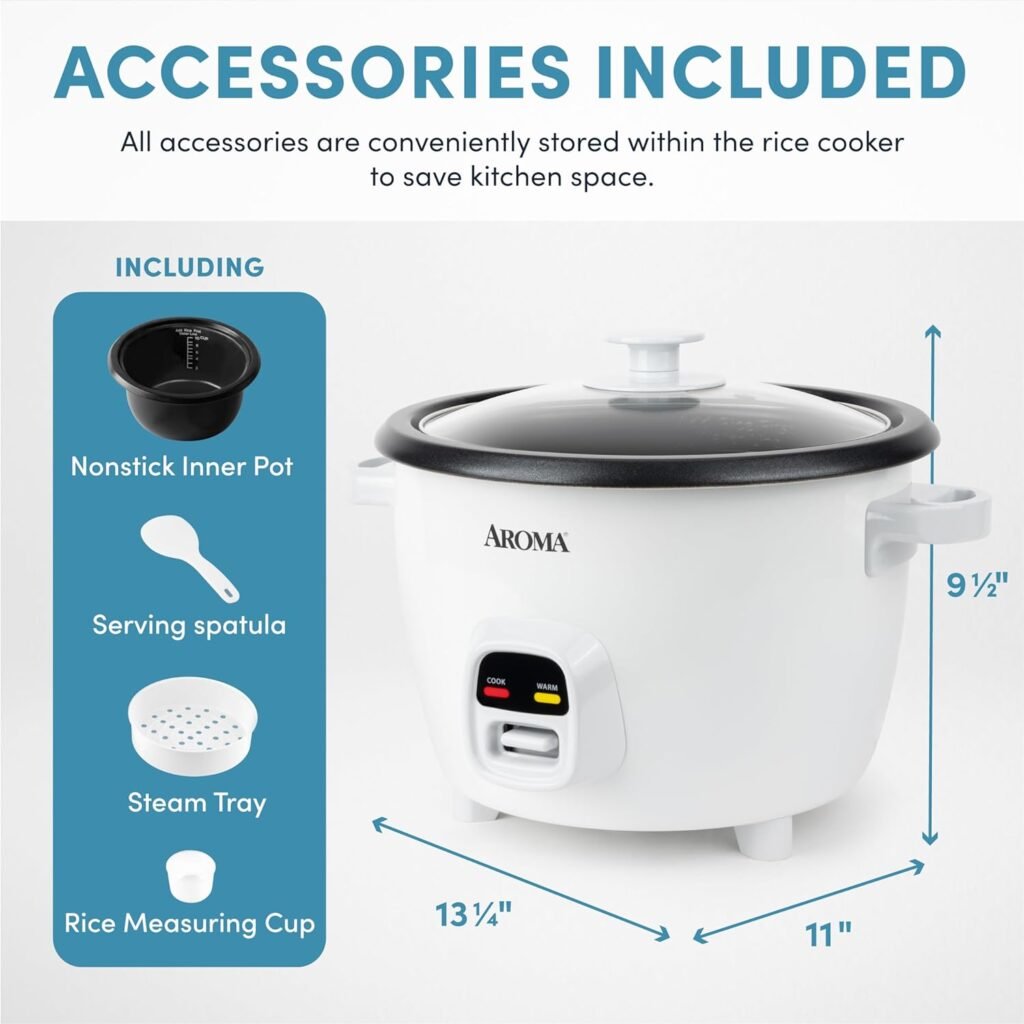 AROMA® 20-Cup (Cooked) / 5Qt. Rice  Grain Cooker (ARC-390NGP)