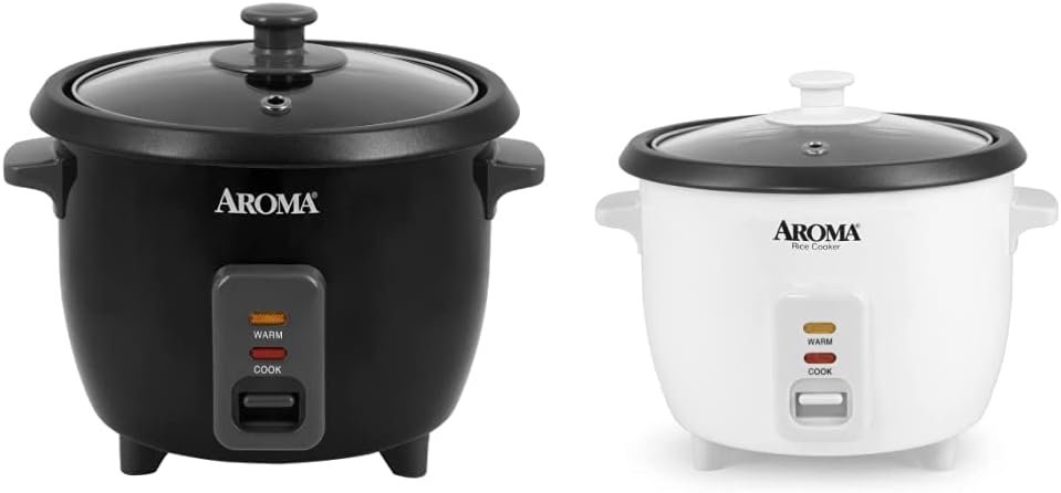 Aroma Housewares 1.5Qt. Rice  Grain Cooker (ARC-363NGB),Black,6-Cup Cooked / 3-Cup Uncooked