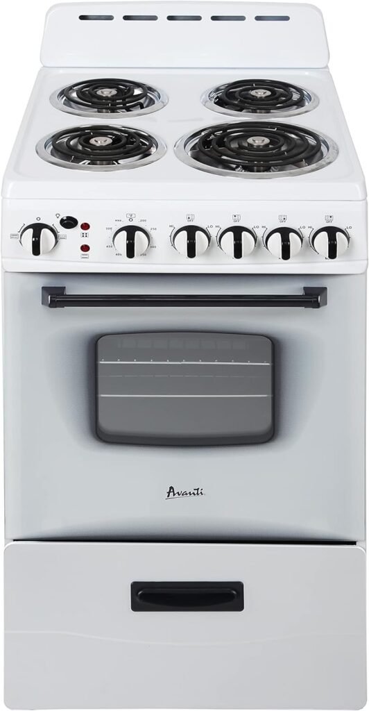 Avanti Electric Range ERU200P0W, White