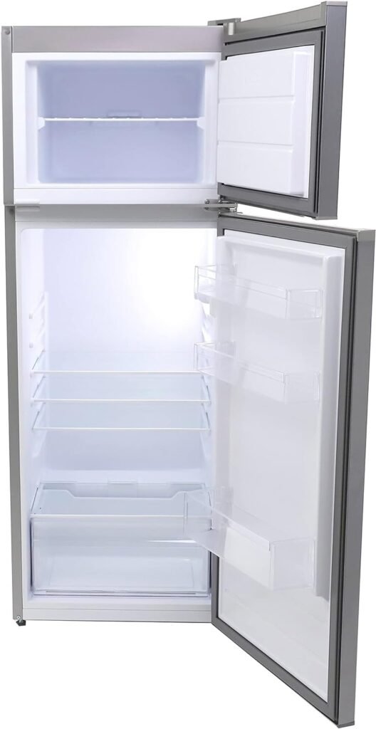 Avanti RA75V0W Apartment Refrigerator Freestanding Slim Design Full Fridge with Top Freezer for Condo, House, Small Kitchen Use, White