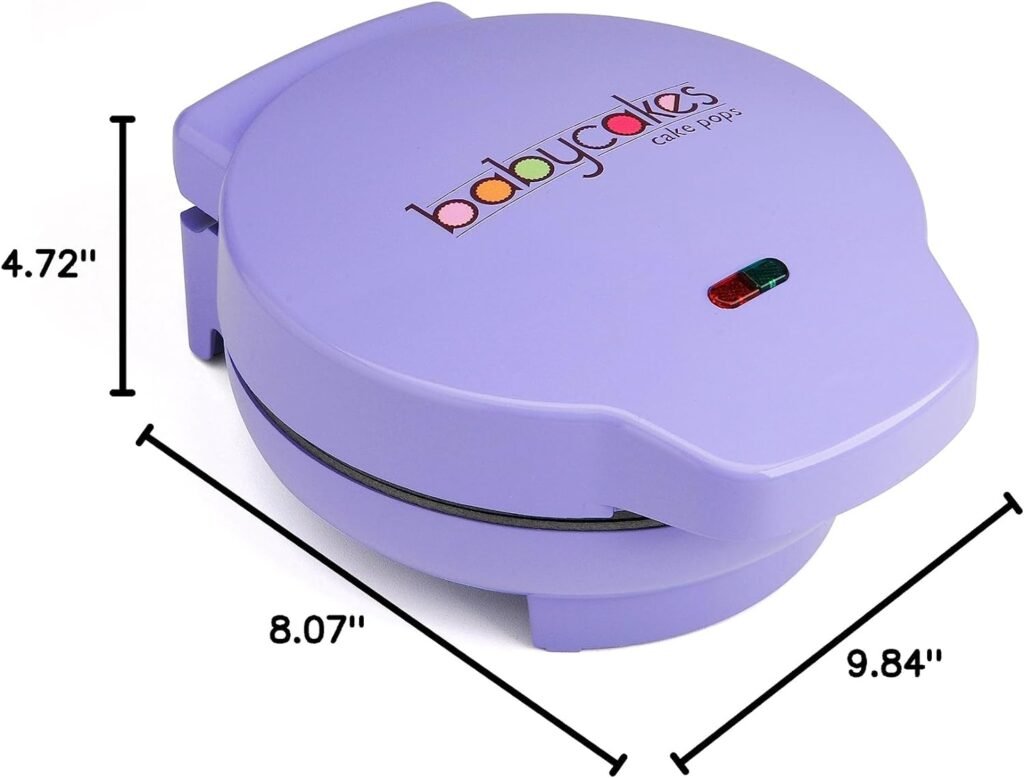 Babycakes CP-12 Cake Pop Maker, 12 Cake Pop Capacity, Purple