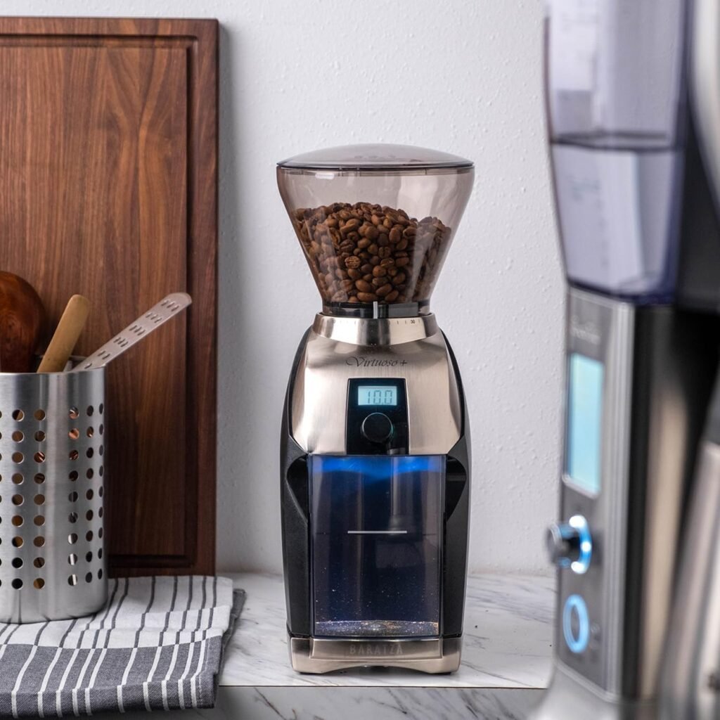 Baratza Virtuoso+ Conical Burr Coffee Grinder with Digital Timer Display