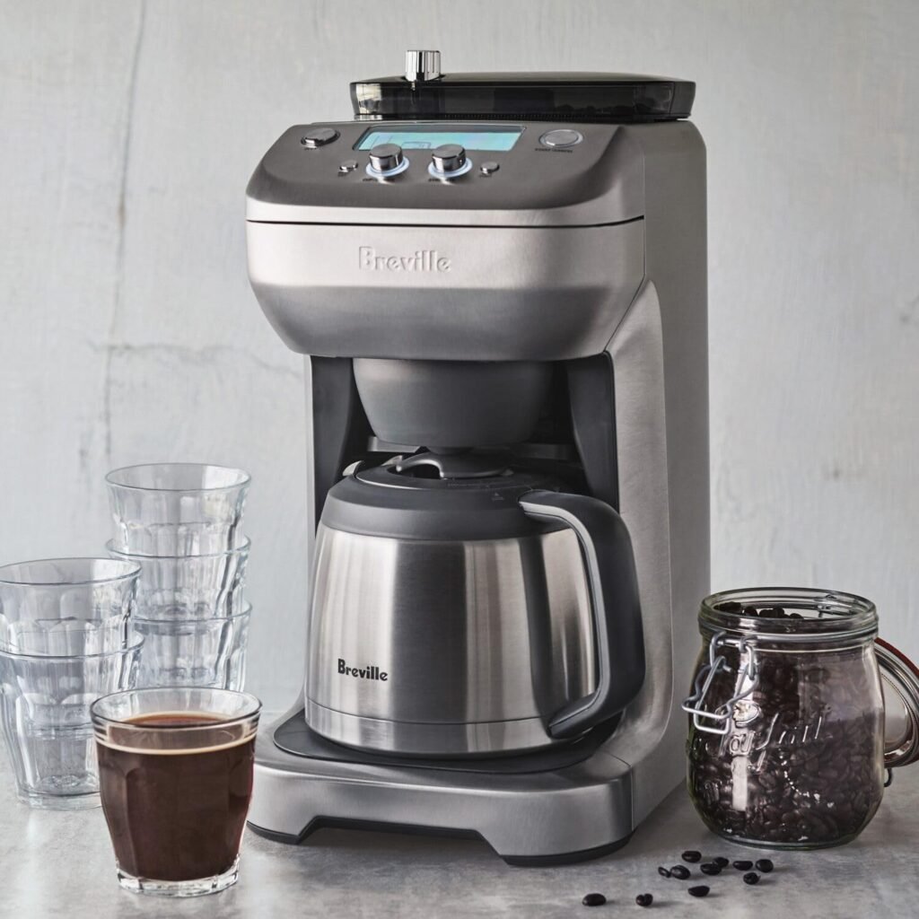 Breville Grind Control Coffee Maker, 60 ounces, Brushed Stainless Steel, BDC650BSS,Silver