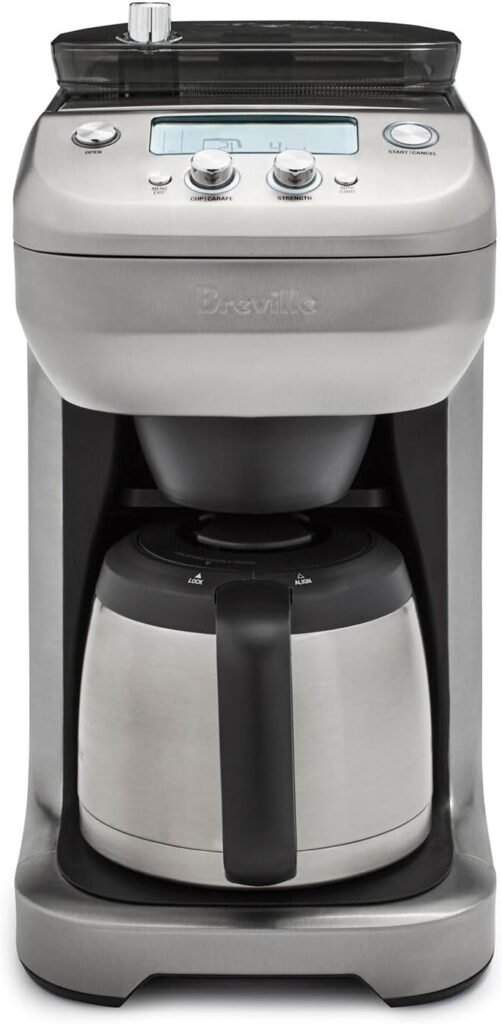 Breville Grind Control Coffee Maker, 60 ounces, Brushed Stainless Steel, BDC650BSS,Silver