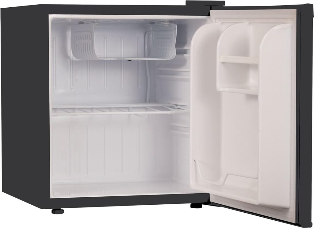 Commercial Cool CCR16B Compact Single Door Refrigerator and Freezer, 1.6 Cu. Ft. Mini Fridge, Black