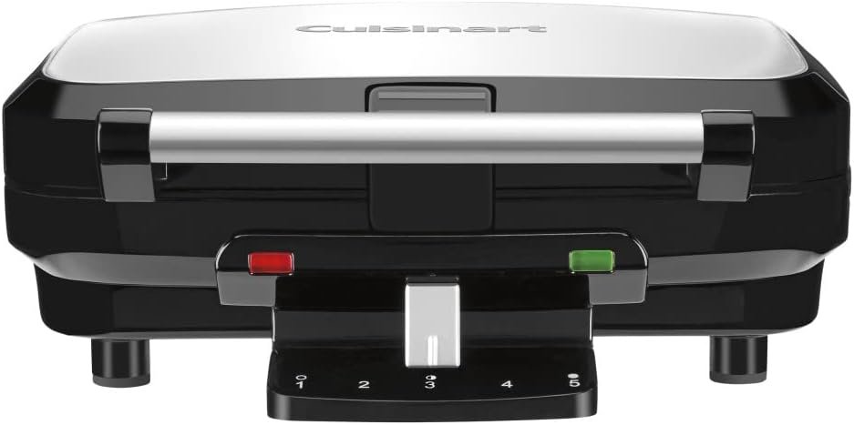 Cuisinart 4-Slice Belgian Waffle Maker, Stainless Steel/Black, WAF-150P1