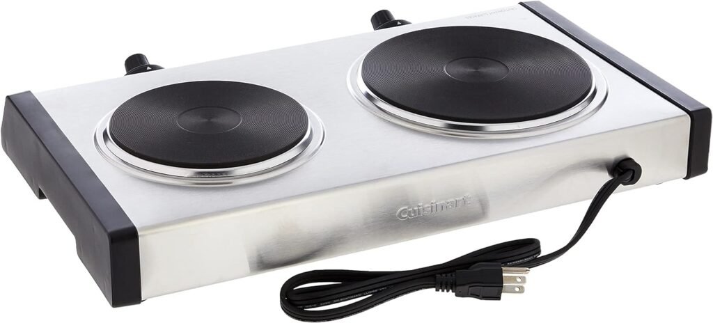 Cuisinart CB-30P1 Cast-Iron Single Burner, Stainless Steel