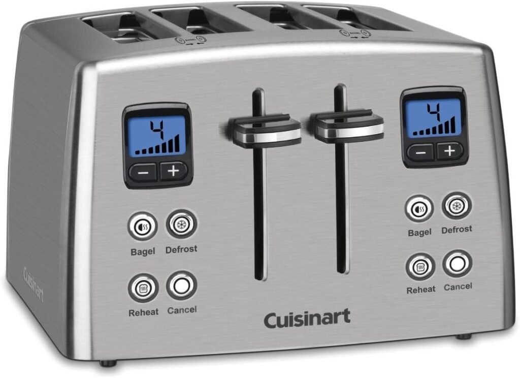 Cuisinart CPT-435P1 4-Slice Countdown Motorized Toaster, Stainless Steel