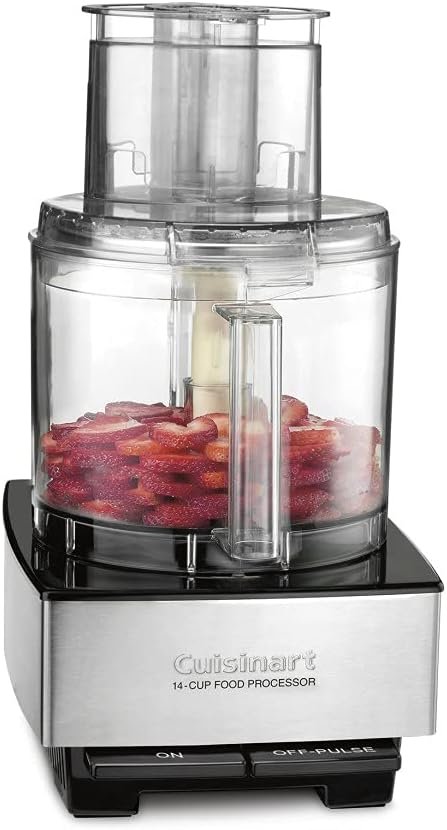 Cuisinart Food Processor 14-Cup Vegetable Chopper for Mincing, Dicing, Shredding, Puree  Kneading Dough, Stainless Steel, DFP-14BCNY