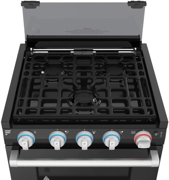 Furrion F1S17L02A-SS 17 2-in-1 Gas Range Oven (Stainless Steel) with 3-Burner Cooktop for RV