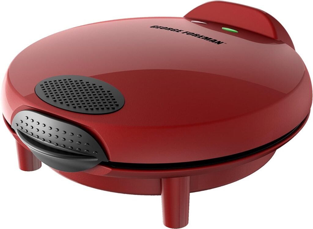 George Foreman Electric Quesadilla Maker, Red, GFQ001 10 Inch