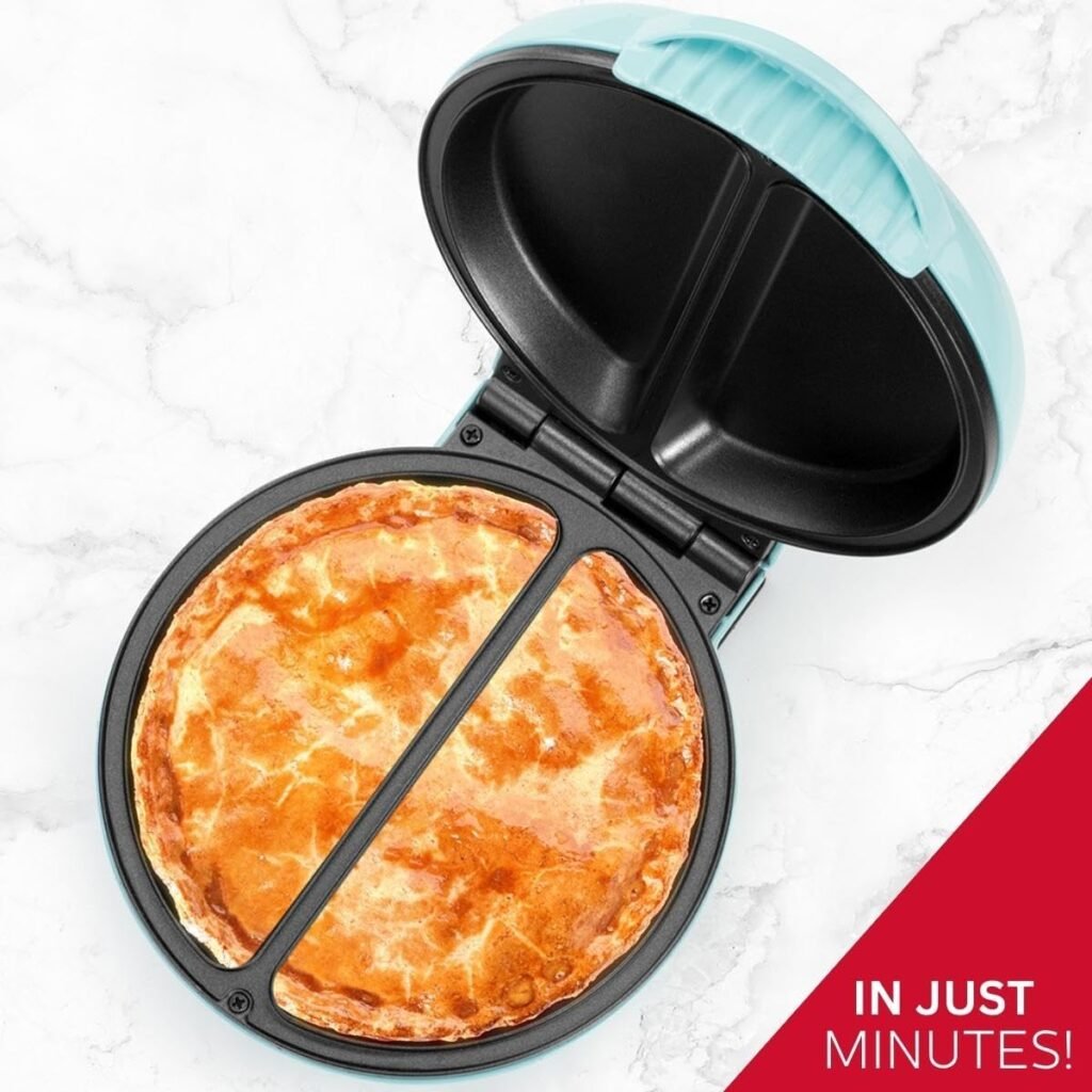 Holstein Housewares - Non-Stick Omelet  Frittata Maker, Stainless Steel - Makes 2 Individual Portions Quick  Easy (2 Section, Black)