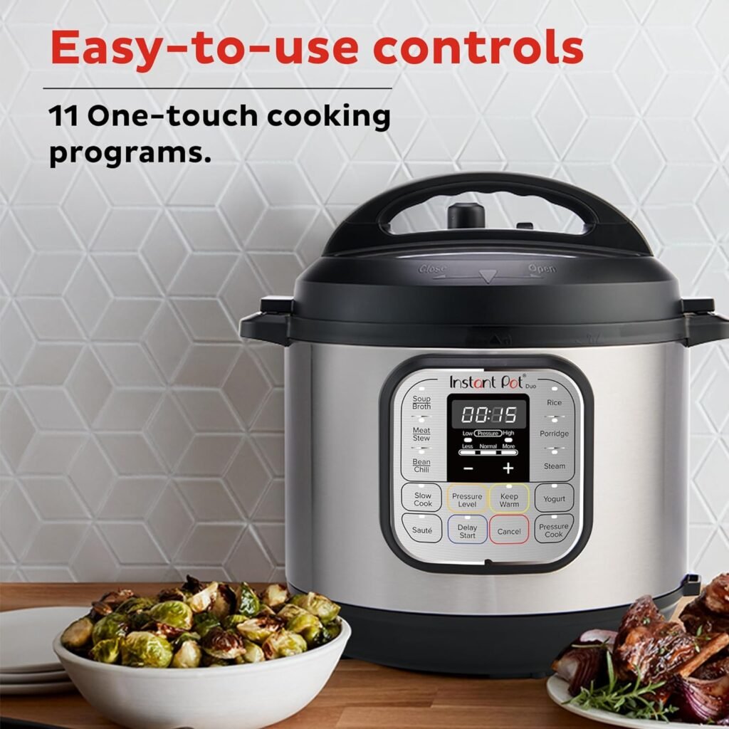 Instant Pot Duo 7-in-1 Mini Electric Pressure Cooker, Slow Rice Cooker, Steamer, Sauté, Yogurt Maker, Warmer  Sterilizer, Includes Free App with over 1900 Recipes, Stainless Steel, 3 Quart