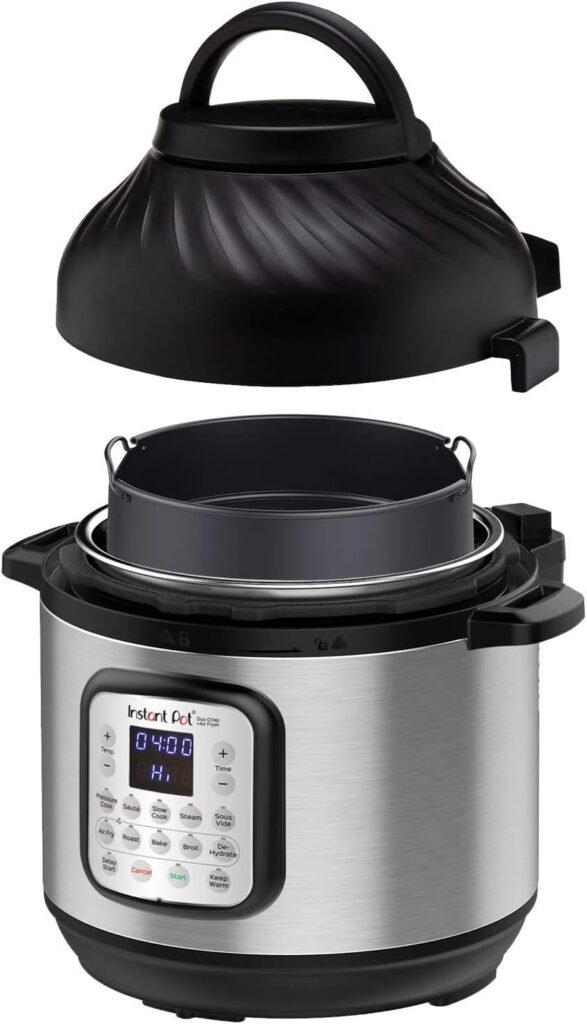 Instant Pot Duo Plus, 8-Quart Whisper Quiet 9-in-1 Electric Pressure Cooker, Slow Rice Cooker, Steamer, Sauté, Yogurt Maker, Warmer  Sterilizer, App With Over 800 Recipes, Stainless Steel