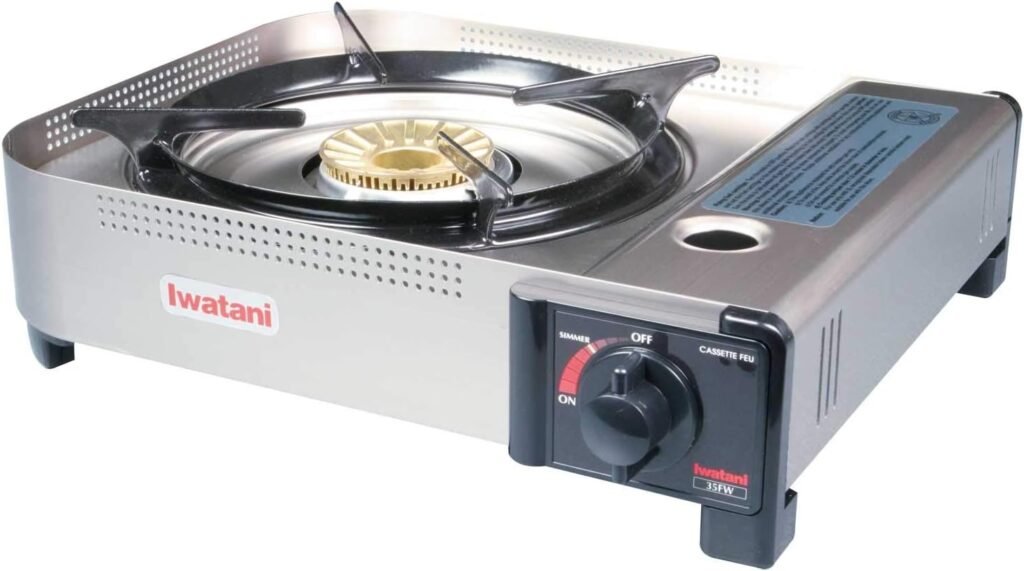 Iwatani 35FW Single-Burner Butane Portable Cooktop Indoor  Outdoor Cooking Stove Medium