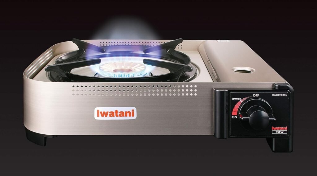 Iwatani 35FW Single-Burner Butane Portable Cooktop Indoor  Outdoor Cooking Stove Medium