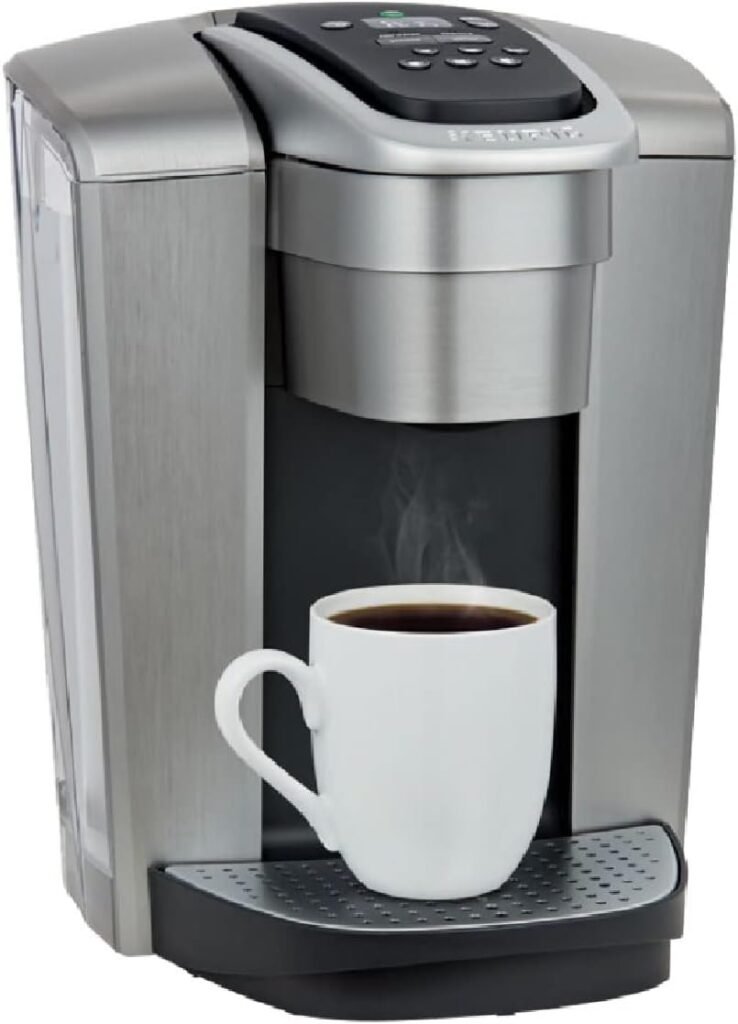 Keurig K-Elite Single-Serve K-Cup Pod Coffee Maker, Brushed Silver