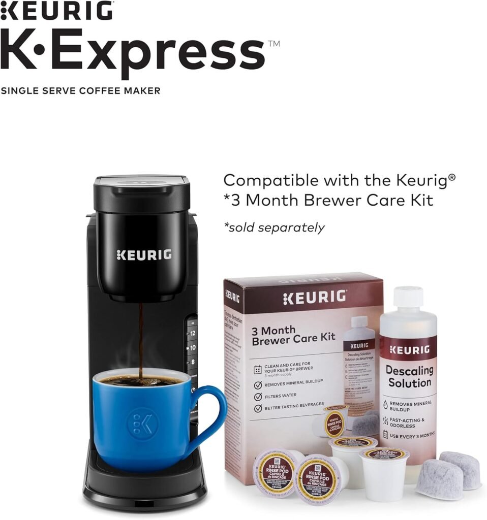 Keurig K-Express Coffee Maker, Single Serve K-Cup Pod Coffee Brewer, Black