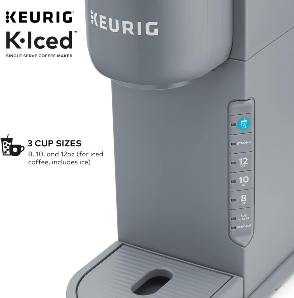 Keurig K-Iced Single Serve Coffee Maker - Brews Hot and Cold - Gray