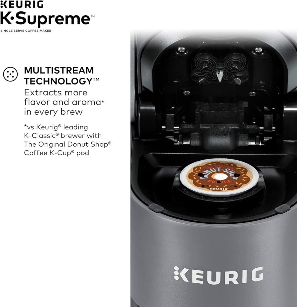 Keurig® K-Supreme Single Serve K-Cup Pod Coffee Maker, MultiStream Technology, Black