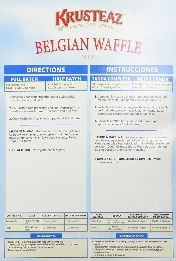 Krusteaz Belgian Waffle Mix Belgian-Waffle, 5 Pound (Pack of 1)