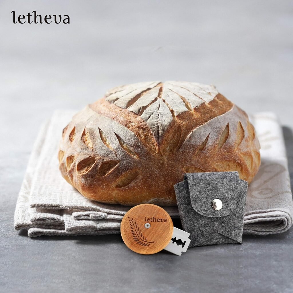 Letheva UFO Bread Lame Cutter, for Scoring Homemade Dough, Great Gift for Artisan Bread and Baguette Makers, Our Scorer Includes 10 Replaceable Razor Blades, Must Baking Tool for Bread Baking