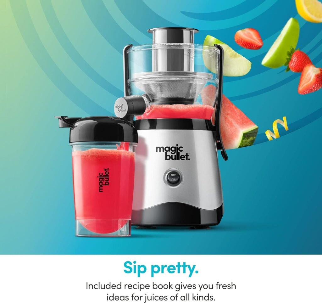 Magic Bullet Mini Juicer with Cup, Black and Silver