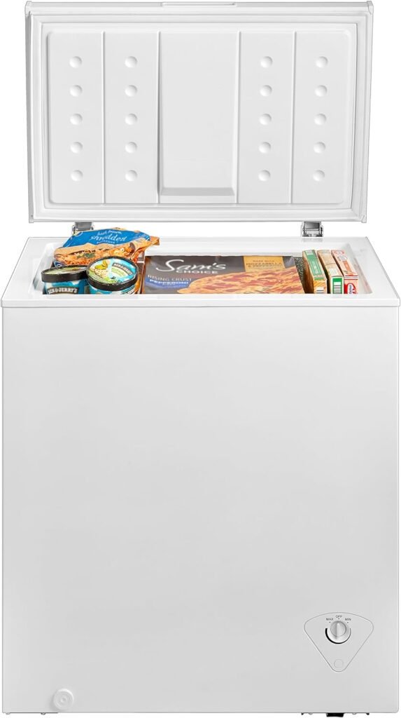 Midea WHS-258C1 Single Door Chest Freezer, 7.0 Cubic Feet, White