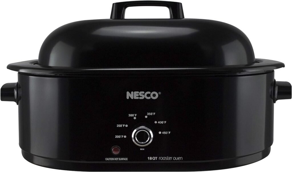 NESCO 18 Quart Roaster Slow Cooker - Red