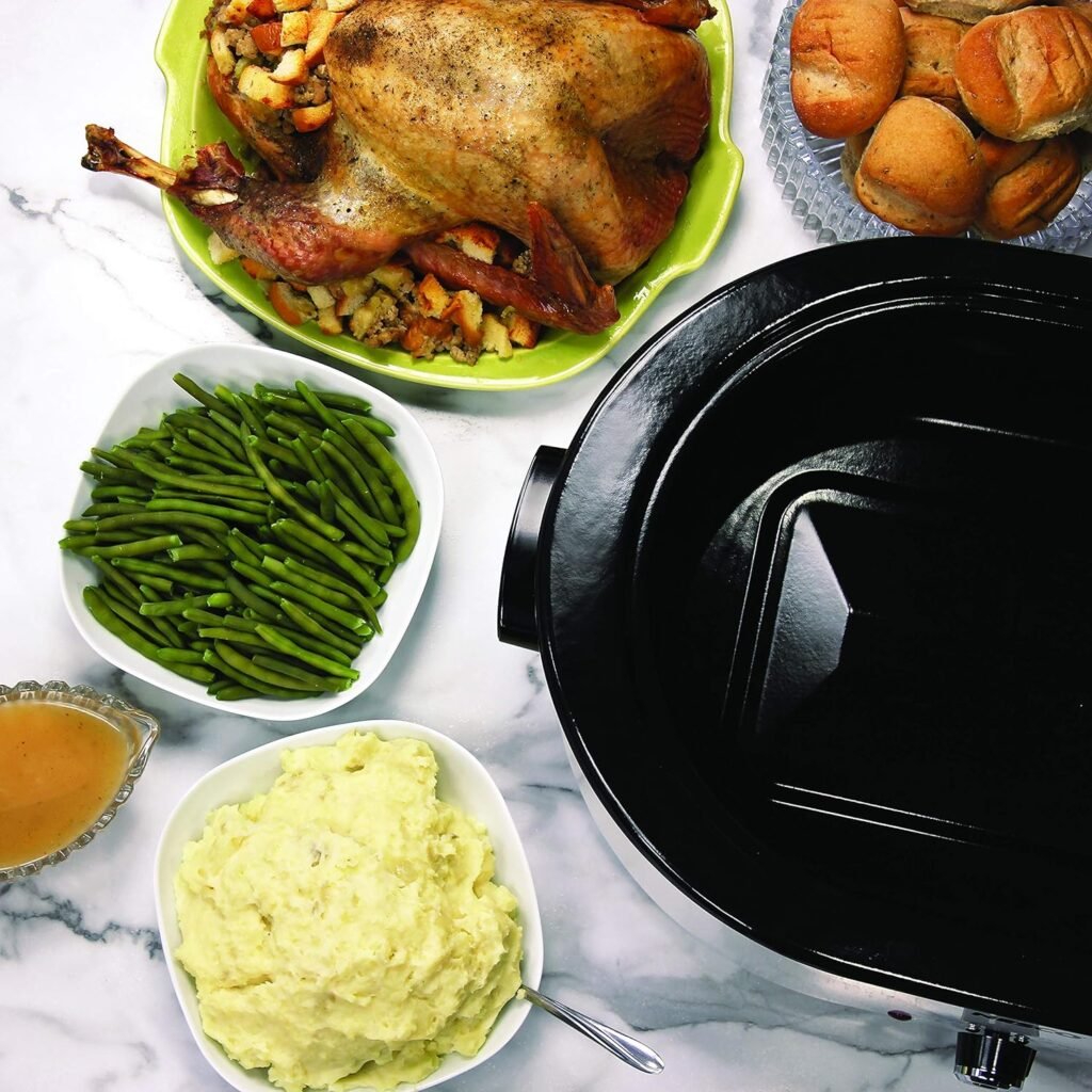 NESCO 18 Quart Roaster Slow Cooker - Red