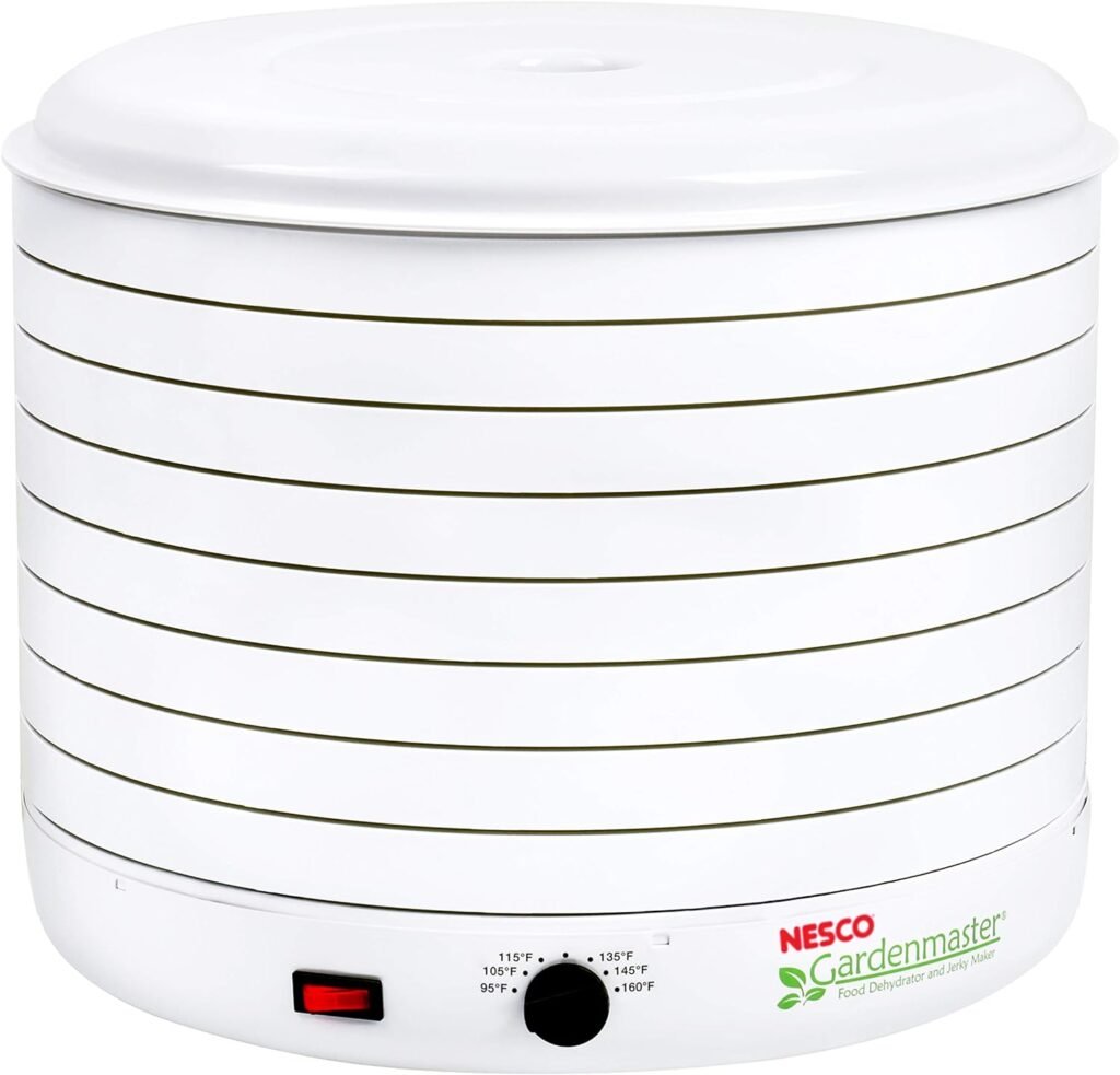 NESCO Gardenmaster Pro Food Dehydrator, 8 Trays, White