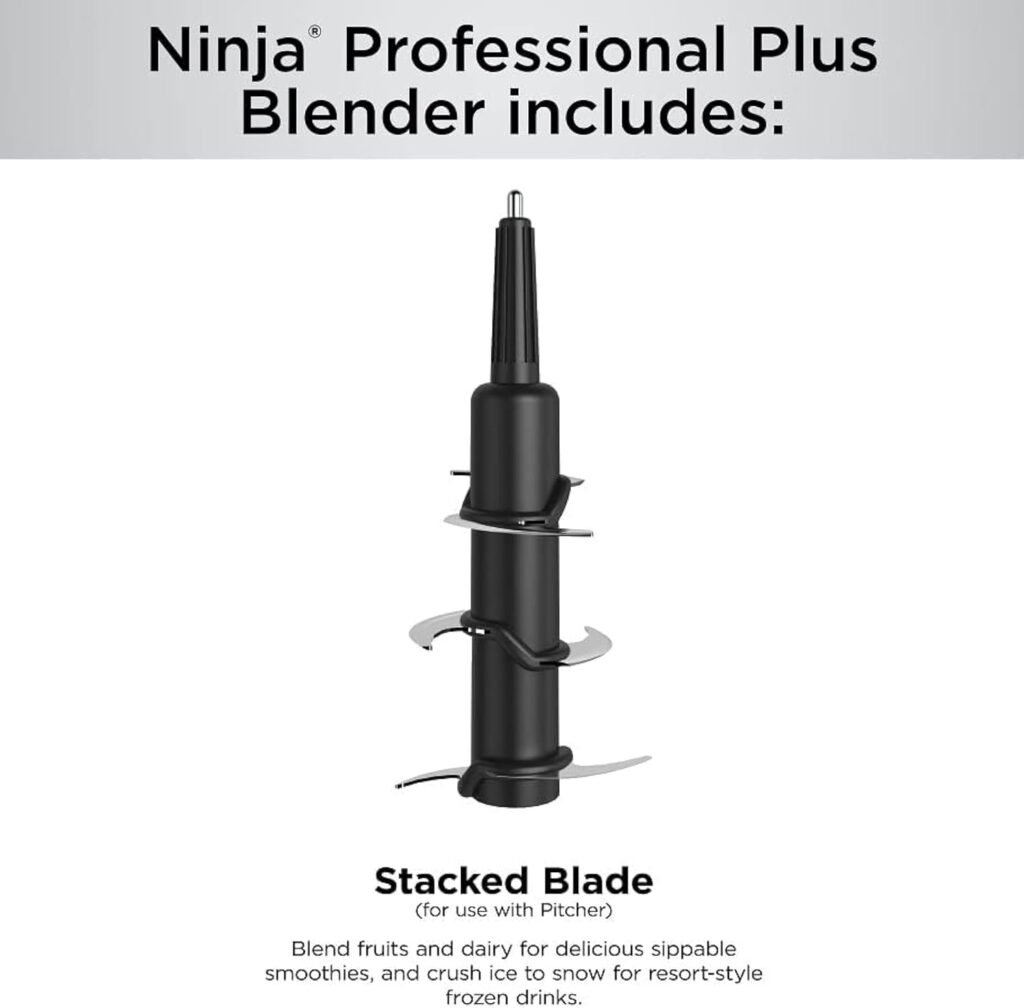 Ninja BN701 Professional Plus Blender, 1400 Peak Watts, 3 Functions for Smoothies, Frozen Drinks  Ice Cream with Auto IQ, 72-oz.* Total Crushing Pitcher  Lid, Dark Grey