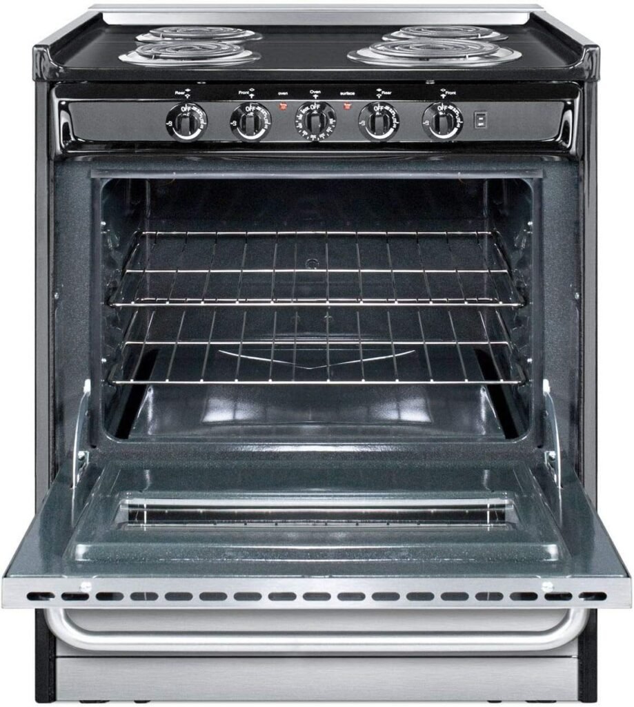 Summit TEM210BRWY Kitchen Cooking Range, Stainless Steel