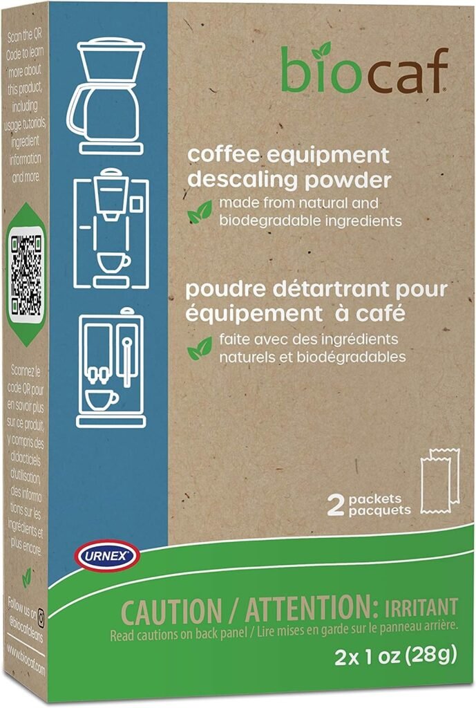 Urnex Full Circle Espresso Machine - 2 Single Use Packets - Descaling Powder Safe On Keurig Delonghi Nespresso Ninja Hamilton Beach Mr Coffee Braun