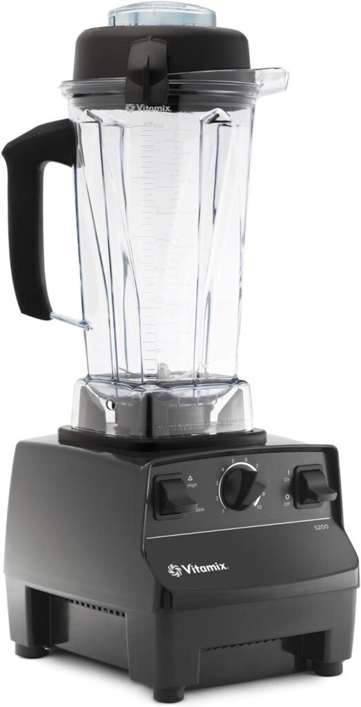 Vitamix 5200 Blender, Professional-Grade, Container, Self-Cleaning 64 oz, Black/Grey