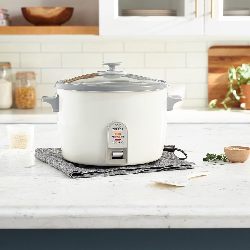 Zojirushi NHS-06 3-Cup (Uncooked) Rice Cooker, White (-WB)