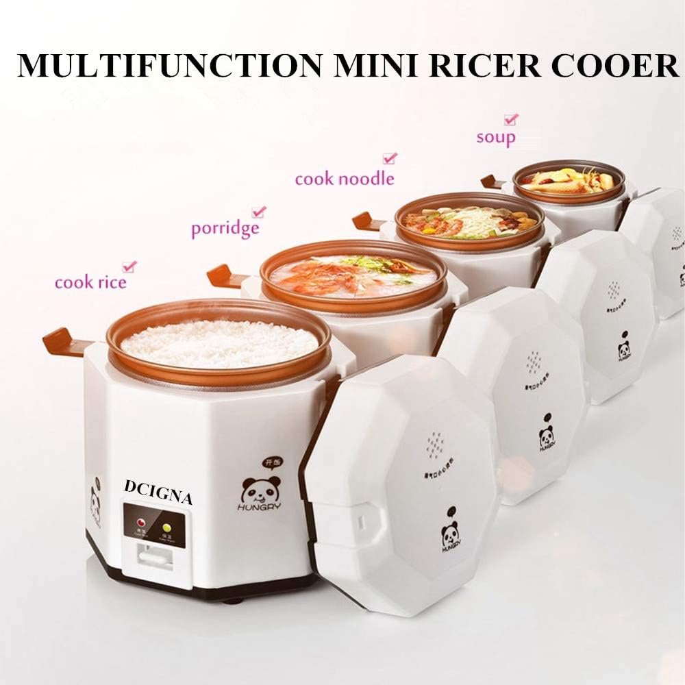 1.2L Mini Rice Cooker, Electric Lunch Box, Travel, Small, Removable Non-stick Pot, Keep Warm Function, Suitable For 1-2 People - For Cooking Soup, Rice, Stews, Grains  Oatmeal