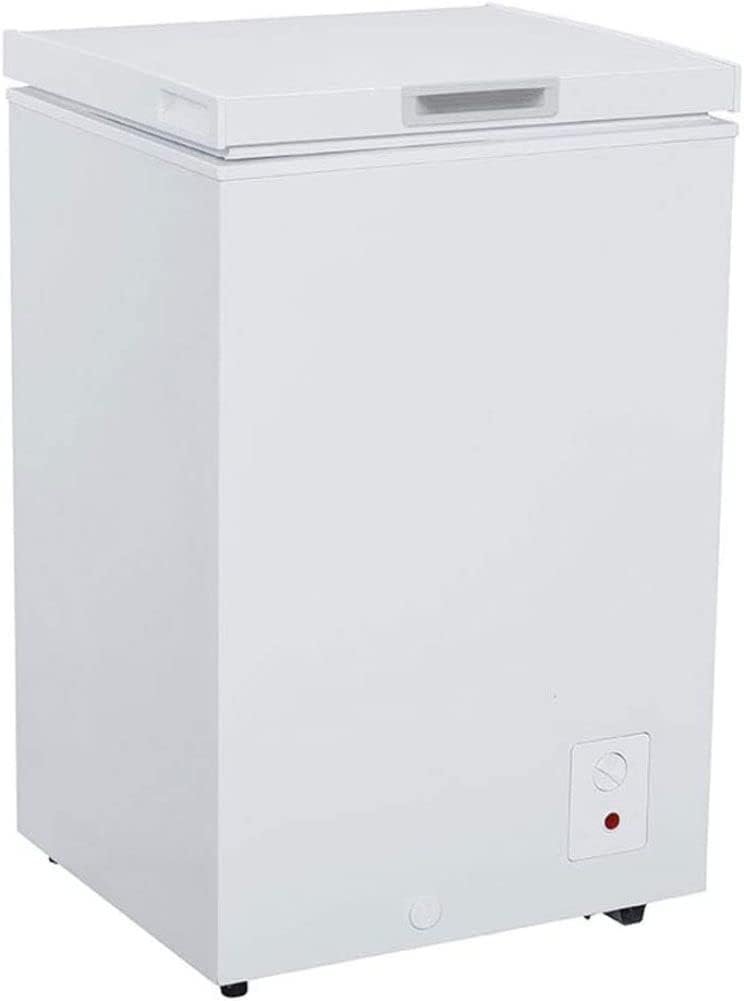 Avanti CF350M0W Slim 20x22x34 Inch 3.5 Cubic Foot Capacity Stand Alone Upright Ice Chest Deep Freezer with Defrost and Removable Storage Basket, White