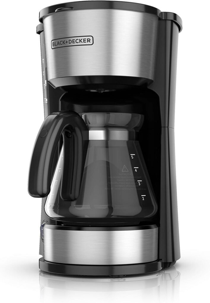 BLACK+DECKER CM0700BZ 4-in-1 5-Cup Coffee Station Coffeemaker, Black