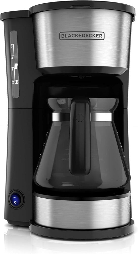 BLACK+DECKER CM0700BZ 4-in-1 5-Cup Coffee Station Coffeemaker, Black