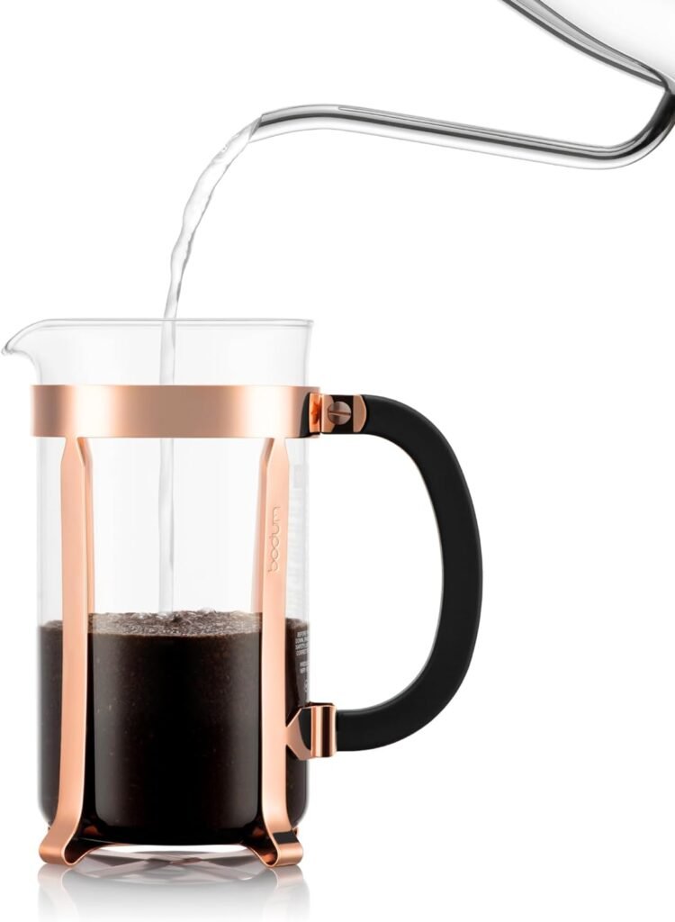 Bodum Chambord French Press Coffee Maker, 1 Liter, 34 Ounce, Chrome