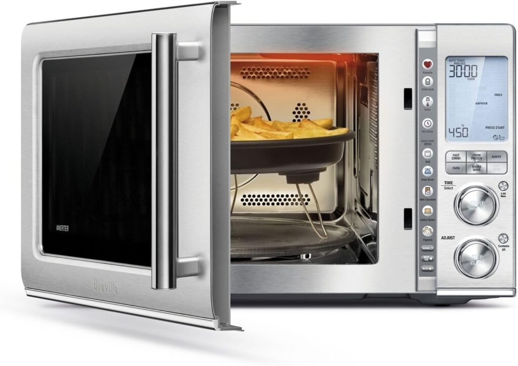 Breville Combi Wave 3-in-1 Microwave BMO870BSS, Brushed Stainless Steel