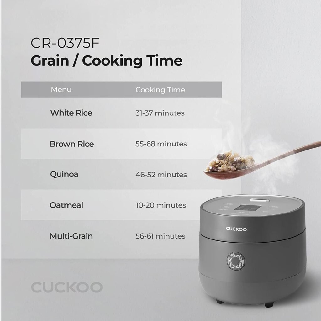 CUCKOO CR-0675F | 6-Cup (Uncooked) Micom Rice Cooker | 13 Menu Options: Quinoa, Oatmeal, Brown Rice  More, Touch-Screen, Nonstick Inner Pot | White