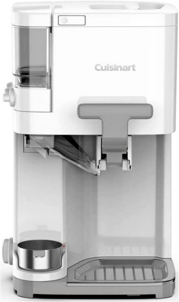 Cuisinart Soft Serve Ice Cream Machine- Mix It In Ice Cream Maker for Frozen Yogurt, Sorbet, Gelato, Drinks 1.5 Quart, White, ICE-48