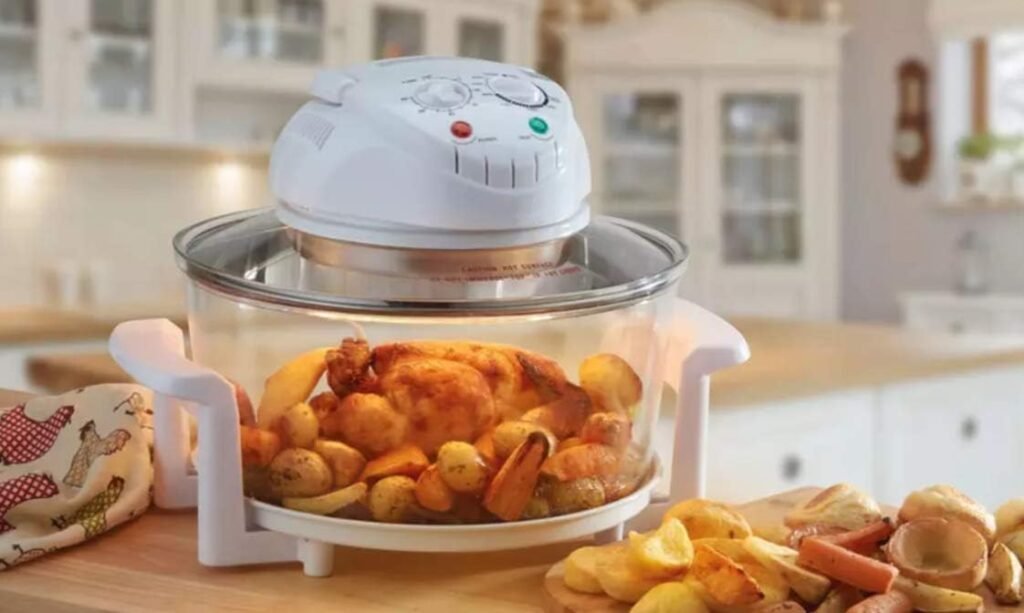 Electric Air Fryer Turbo Convection Oven Roaster Steamer,Halogen Oven Countertop Great for French Fries  Chips