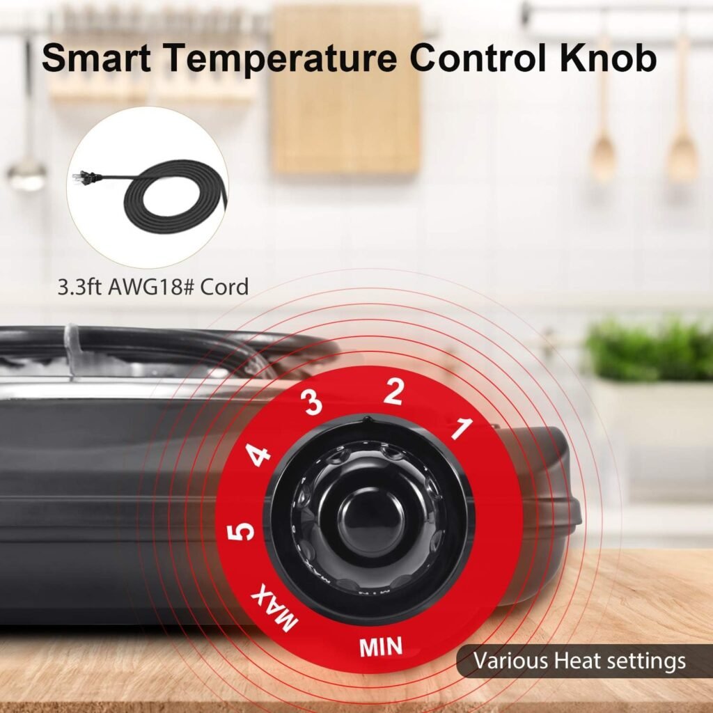 Electric Charcoal Burner Stove Portable Hot Plate Grill Coal Burners Heating Plate 1000W Charcoals Starter Heater with Smart Heat Control  Stainless Steel Fast Heating for Cooking top Countertop