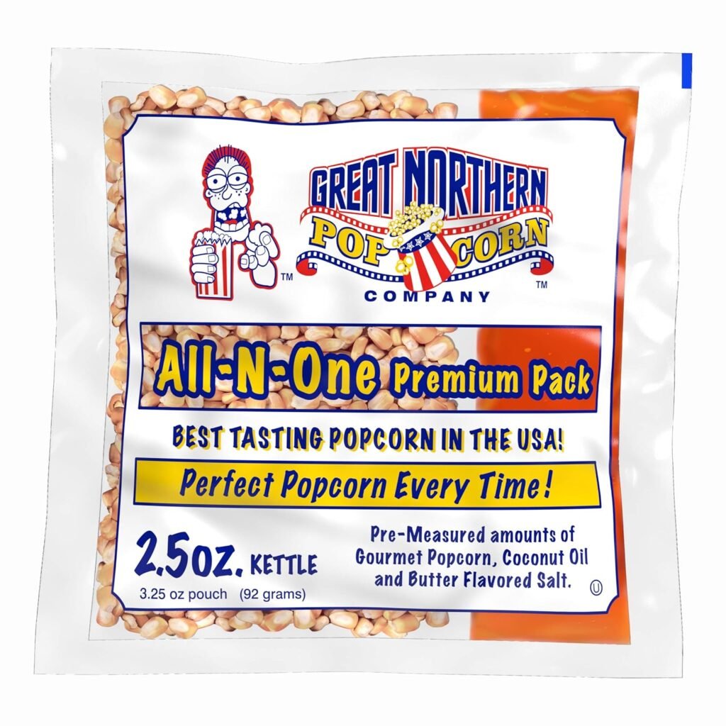 Great Northern Popcorn Premium 10 Ounce Popcorn Portion Packs Cinema, 10 Ounce (Pack of 24)