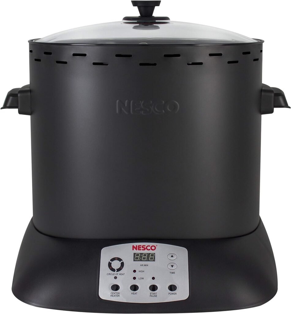 NESCO ITR-01-13, Digital Infrared Upright Turkey Roaster, Oil Free, 1425 Watts, Black