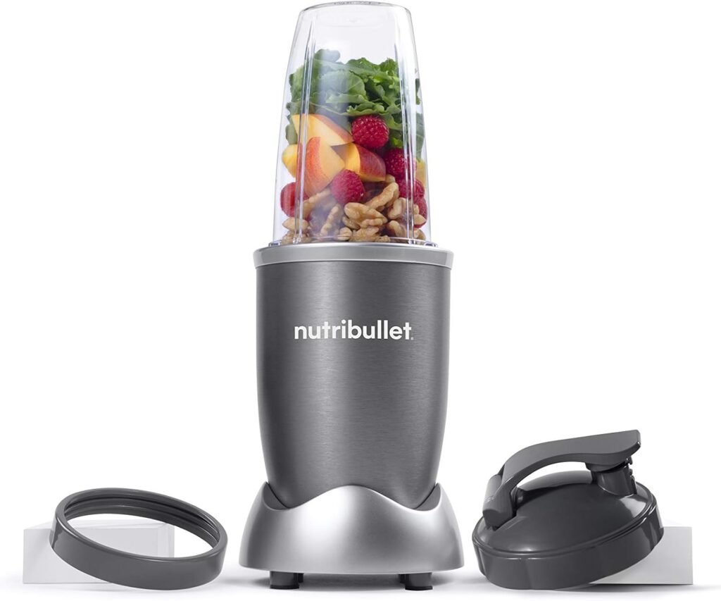 nutribullet Personal Blender for Shakes, Smoothies, Food Prep, and Frozen Blending, 24 Ounces, 600 Watt, Gray, (NBR-0601)