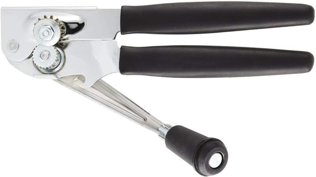 SoB Commercial Can Opener Manual Heavy Duty - Easy to Use with Comfortable Easy Crank Handle - Swing Grip Design - Hand Can Opener - Includes Built in Bottle Opener